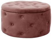 Úložná taburetka ALIA pudrovo ružová