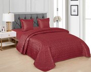 Prehoz na posteľ WICKER vínový Rozmer: 170 x 210 cm