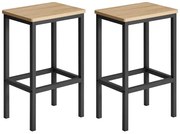 Barová stolička OSKAR LBC065B11 sonoma / čierne nohy