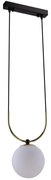 Amplex 8162 - Luster na lanku BALOS 1xE14/15W/230V čierna
