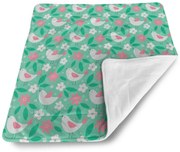 Sablio Deka pre bábätko Kvetiny a vtáčiky - 80x100 cm