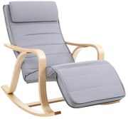 Hojdacie kreslo Alex svetlosivé