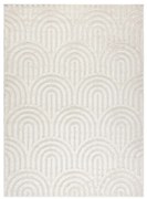Koberec SANTO SIZAL 0537 geometrický, biely