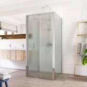 Mereo Mereo, Sprchový kút, LIMA, chróm ALU, sklo Point, MER-CK86222K