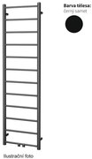 Kombinovaný radiátor Isan Aura 1140/300 S40 čierny zamat stredové pripojenie DDIN11400300CSMS