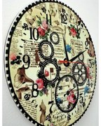 Hodiny na stenu z dreva, nástenné hodiny I SENTOP HDFK001- Wall clock HEU-
