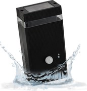 BERGE Fasádne svietidlo 1xGU10 HANEO SINGLE PIR PC - čierne