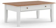 PROXIMA.store - Rustikálny konferenčný stôl - BELLUNO ELEGANTE FARBA: biela - dub