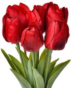 Dekorácia umelý kvet červených tulipánov - 10*10*32 cm
