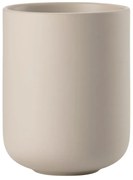 Béžový kameninový téglik na zubné kefky Sensu – Zone