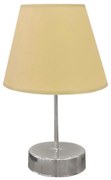 Stolná lampa 1xE27/60W/230V béžová/lesklý chróm