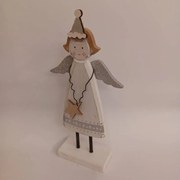 DECOLED Dekorace, anděl, 11,5 x 4 x 23 cm