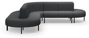 Pohovka VARIETY, 360° sedenie do L, látka Blues CSII, antracit