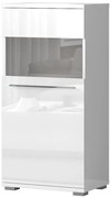 Vitrína Piano V60-1KSV/PN-70/KA/70 lakované crystal white
