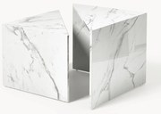 Súprava konferenčných stolíkov's mramorovým vzhľadom Vilma, 2 ks