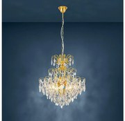 Eglo 39605 - Luster na reťazi FENOULLET 5xE14/25W/230V zlatá