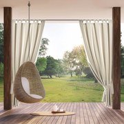 ZÁHRADNÝ VODEODOLNÝ ZÁVES NA PÚTKACH GARDEN 155X220 CM SVETLOBÉŽOVÁ
