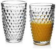 Sada 6 pohárov ELISE DOTS 380 ml číra