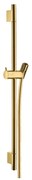 Hansgrohe Unica, S Puro sprchová tyč 650 mm so sprchovou hadicou Isiflex 1600 mm, leštený vzhľad zlata, HAN-28632990