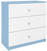 Detská komoda Babydreams modrá