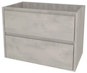 Mereo Opto, kúpeľňová skrinka 81 cm, Multidecor, Chromix strieborný, MER-CN991SACST