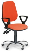 Pracovná stolička Comfort SY s podrúčkami, oranžová