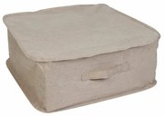 Compactor Textilný úložný box na oblečenie a prikrývky so zipsom Sandy 46 x 46 x 20,5 cm