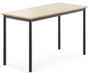 Stôl BORÅS, 1200x600x720 mm, laminát - breza, antracit