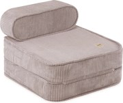 Detské polohovacie kreslo, 150x60x25 cm, prémiový béžový manšester