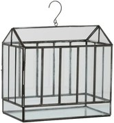 Čierny závesný domáci skleník - 34 * 20 * 40 cm