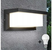 BOWI LED Vonkajšie svietidlo so žiarovkou so senzorom súmraku NEELY 1xE27/9W/230V IP54 LEDBW0296C