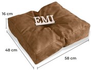 Vankúš na záhradné sedenie hnedý EMI
