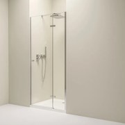 Erga Bern, 1-krídlové delené sprchové dvere do otvoru 120x195 cm, 6mm číre sklo, chrómový profil, ERG-V02-BERN-D120-CR