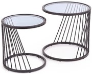 Konferenčný stolík Antilla dymová/čierna