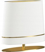 Stolová lampa Bootes Zlatý Biely Abažúr 1xE27 50x52 cm do obytnej izby