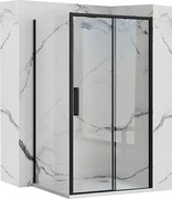 Sprchovací kút MAXMAX Rea RAPID slide 110x90 cm - čierny