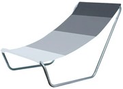 Skladacie plážové ležadlo SAND, sivé pruhy