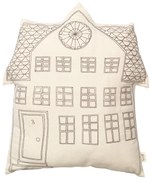 Ferm Living Dekoratívny vankúš Abode Windows Off White 45 x 45 cm