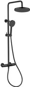 Sprchový systém SAT na stenu s vaňovým termostatom čierna matná SATSSTVKC, 1 ks
