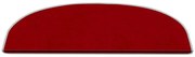 Červené nášľapy na schody v súprave 16 ks 20x65 cm Plain Color – Vitaus
