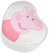 Biely zamatový detský puf Peppa Pig – Roba