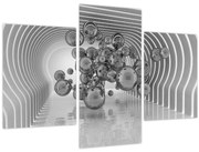 Obraz - Čiernobiele bubliny (90x60 cm)