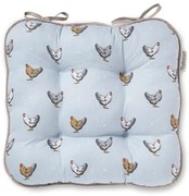 Modrý bavlnený vankúš na sedenie Cooksmart ® Farmers Kitchen