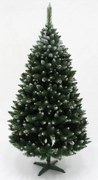 Vianočný stromček Borovica diamantová so striebornými trblietkami 120 cm