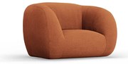 Oranžové kreslo z textílie buklé Essen – Cosmopolitan Design