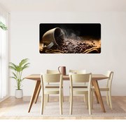 60x120cm Kávová šálka - textilná nálepka na stenu