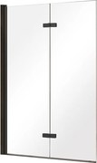 Besco Vaňová zástena LUMIX BLACK 100145 (100x145 cm | Transparent)