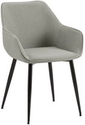 Jedálenská stolička Luena látka - svetlosivá