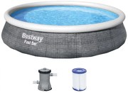 Bestway 57376 Fast Set™ Rattan  3,96m x 84cm s filtráciou