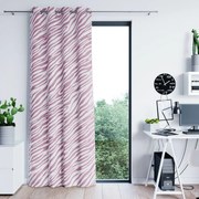 Závěs AmeliaHome Fun s průchodkami 140x250 fialový/bílý